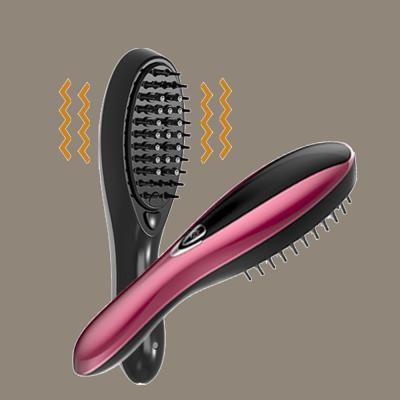 Handheld vibrating hair serum disperse head scalp massager